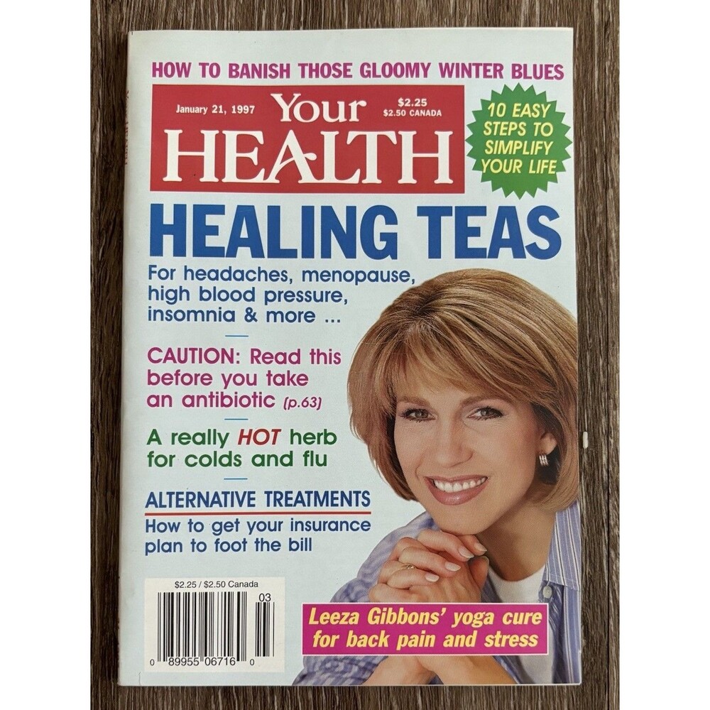 Your Health Magazine VTG January 1997 - Healing Teas, Alternative Medicine
